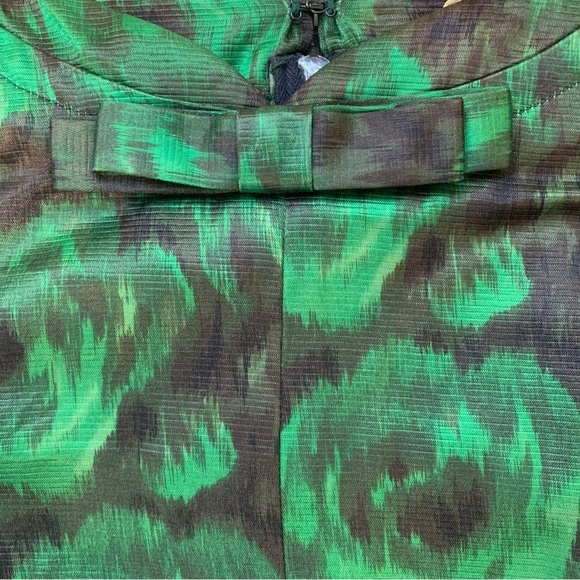 Nelly Don - vintage - Dress Women size 12 Black Green - Picture 6 of 10